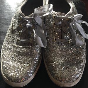 Kate Spade Glitter Keds size 9.5